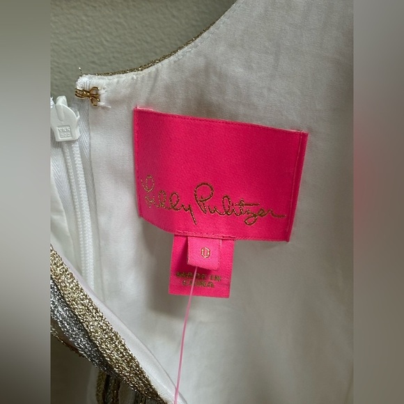 NEW Lilly Pulitzer Valli Shift Dress in Resort White Women’s 0 Resortwear - Picture 10 of 13